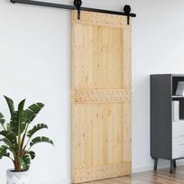 Duris NARVIK Natūrali 100 x 210 cm Kietos pušies medžio durys