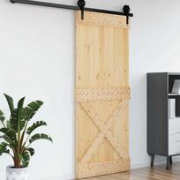 Duris NARVIK Natūrali 95 x 210 cm Kietos pušies medžio durys