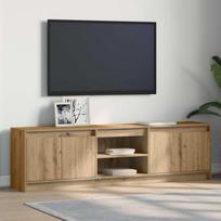 TV vienetai 2 pcs Ruda 180 x 34 x 50 cm Apdirbta mediena