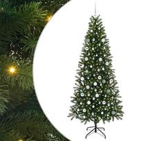 Dirbtinė Kalėdų eglutė su 300 LED Žalia 210 cm PE ir PVC