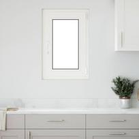 Požeminio lango RISOR Baltas 50 x 75 cm PVC ir stiklas
