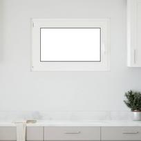 Požeminio lango RISOR Baltas 100 x 50 cm PVC ir stiklas