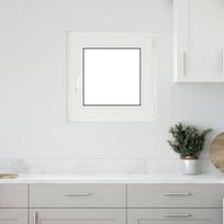 Požeminio lango RISOR Antracitas 50 x 50 cm PVC ir stiklas