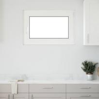 Požeminio lango RISOR Antracitas 80 x 70 cm PVC ir stiklas