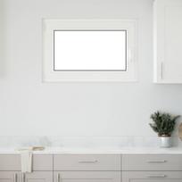 Požeminio lango RISOR Antracitas 90 x 70 cm PVC ir stiklas