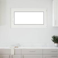 Požeminio lango RISOR Antracitas 110 x 70 cm PVC ir stiklas