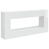 Konsolinis stalas Aukšto Blizgesio Baltas 155 x 29 x 74 cm