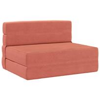 Sulankstomas Sofas-Lova Raudona oranžinė 190 x 70 x 15 cm