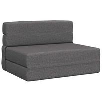 Sulankstomas Sofas-Lova Šviesiai pilka 190 x 100 x 15 cm