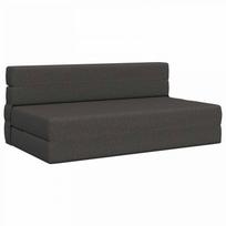 Sulankstomas Sofas-Lova Tamsiai pilka 203 x 152 x 15 cm audinys