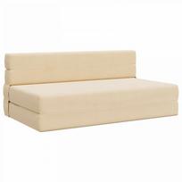 Sulankstomas Sofas-Lova Kreminė 203 x 152 x 15 cm