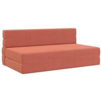 Sulankstomas Sofas-Lova Raudona oranžinė 203 x 152 x 15 cm