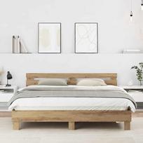 Lovos rėmas su galvūgalio Amatininkų ąžuolas 203 x 185 x 70 cm