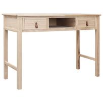 Rašomasis stalas, natūralios spalvos, 110x45x76 cm, mediena