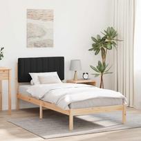 Lovo rėmas su apmuštu galvūgaliu Natūrali ir juoda 90 x 200 cm