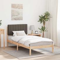 Lovo rėmas su apmuštu galvūgaliu Natūrali ir taupe 90 x 200 cm