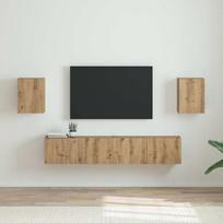 TV sieninė spintelė 2 pcs Meistrų ąžuolas 30 x 31 x 40 cm