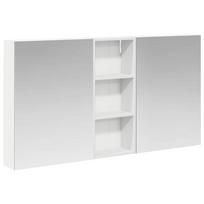 Vonios spintos komplektas su lentyna 3 pcs 130 x 14,5 x 70 cm