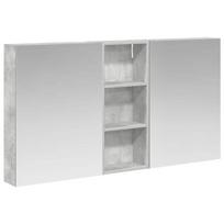 Vonios spintos komplektas su lentyna 3 pcs 130 x 14,5 x 70 cm