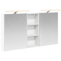 Vonios spintos komplektas su lentyna 3 pcs 130 x 14,5 x 70 cm