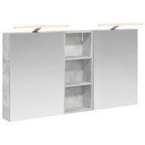Vonios spintos komplektas su lentyna 3 pcs 130 x 14,5 x 70 cm