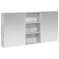 Vonios spintos komplektas su lentyna 3 pcs 140 x 14,5 x 70 cm