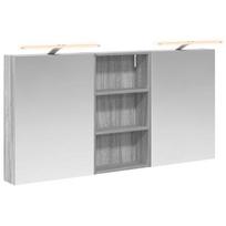 Vonios spintos komplektas su lentyna 3 pcs 140 x 14,5 x 70 cm