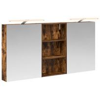 Vonios spintos komplektas su lentyna 3 pcs 140 x 14,5 x 70 cm