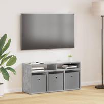 Žemas stalas su stalčių Betono pilka 87 x 27,5 x 43 cm