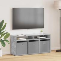Žemas stalas su stalčių Betono pilka 102 x 32 x 48,5 cm