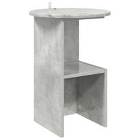 Šoninis stalas Betono pilka Ø 39,5 x 55 cm Apdirbta mediena