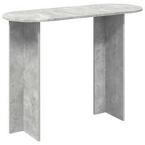 Konsolinis stalas su saugykla Betono pilka 100 x 39,5 x 75 cm