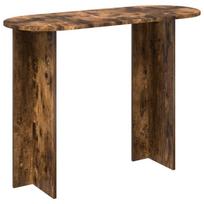 Konsolinis stalas su saugykla Dūminio ąžuolo 100 x 39,5 x 75 cm