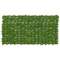 Balkono ekranas su lapais Žalia ir geltona 200 x 100 cm
