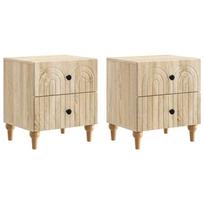 Šalia lovos spintelė 2 pcs Sonoma ąžuolas 43 x 34,5 x 48 cm