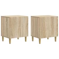 Šalia lovos spintelė 2 pcs Sonoma ąžuolas 43 x 34,5 x 50 cm