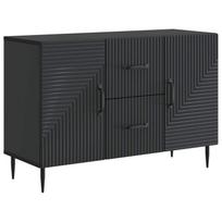 Kabalas su stalčių Juoda 89 x 34,5 x 60 cm Apdirbta mediena