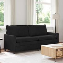 Sofa Juoda 196 x 81 x 87,5 cm Aksomas