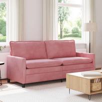 Sofa Rožinė 196 x 81 x 87,5 cm Aksomas