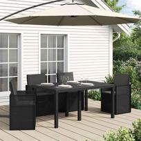 Sėdynės ir nugaros pagalvėlės 4 pcs Antracito 47 x 45 x 2 cm