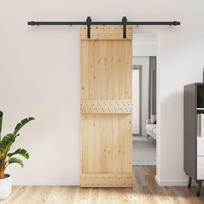 Slankios durys Natūrali ir juoda 70 x 210 cm