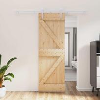 Slankios durys Natūrali ir Balta 70 x 210 cm