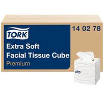 Veido servetėlės TORK Premium F1 20.8 x 20cm, baltos, 2-ply, 100vnt. pakuotėje.