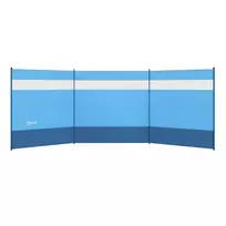 Sulankstoma sienelė nuo vėjo, skydas nuo vėjo 440 x 140 cm, mėlyna