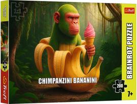 TREFL BRAINROT Dėlionė Chimpanzini Bananini, 200 det.