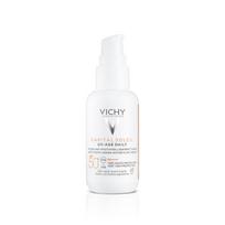 VICHY Capital Soleil UV-Age Daily SPF 50+ veido kremas nuo saulės nuo fotosenėjimo su atspalviu 40 ml