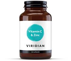 VIRIDIAN vitaminas C 500 mg su cinku - 30 kapsulių