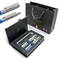 Parker Jotter Originals kalėdinis rinkinys Mėlynas plunksnakotis su graviravimu