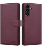 Raudonas atverčiamas dėklas Samsung Galaxy A27 5G telefonui "Tech-Protect Wallet"