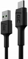 GREEN CELL GC PowerStream Fast Charging Ultra Charge USB-A Male to USB-C Male Cable 30cm